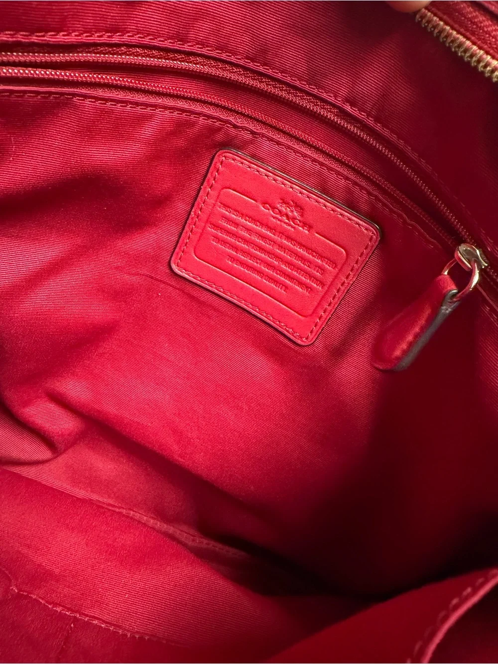 Coach Signature Canvas File Crossbody Bag in Khaki/Classic Red, model F36378